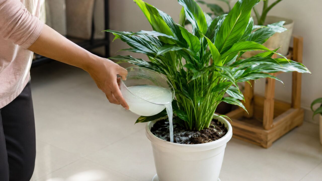 Regue suas plantas com água de arroz e veja o crescimento acelerar