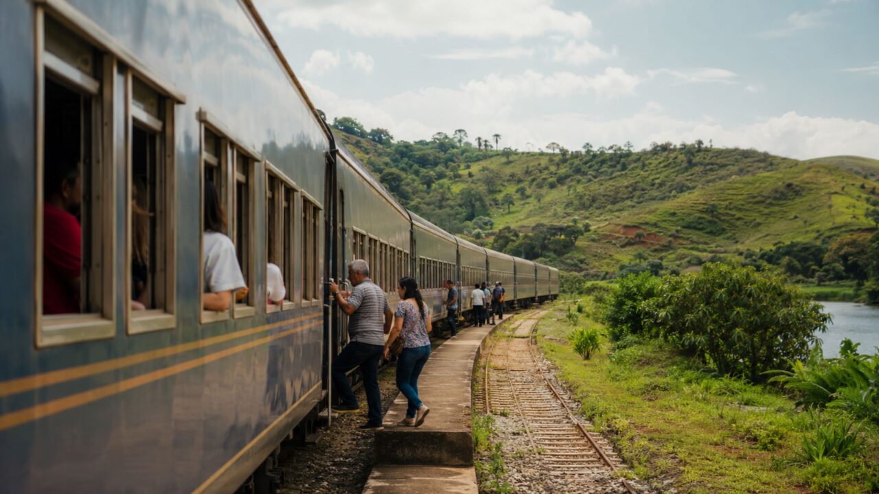 O Trem Vitória-Minas mantém viva uma rara rota de passageiros no país