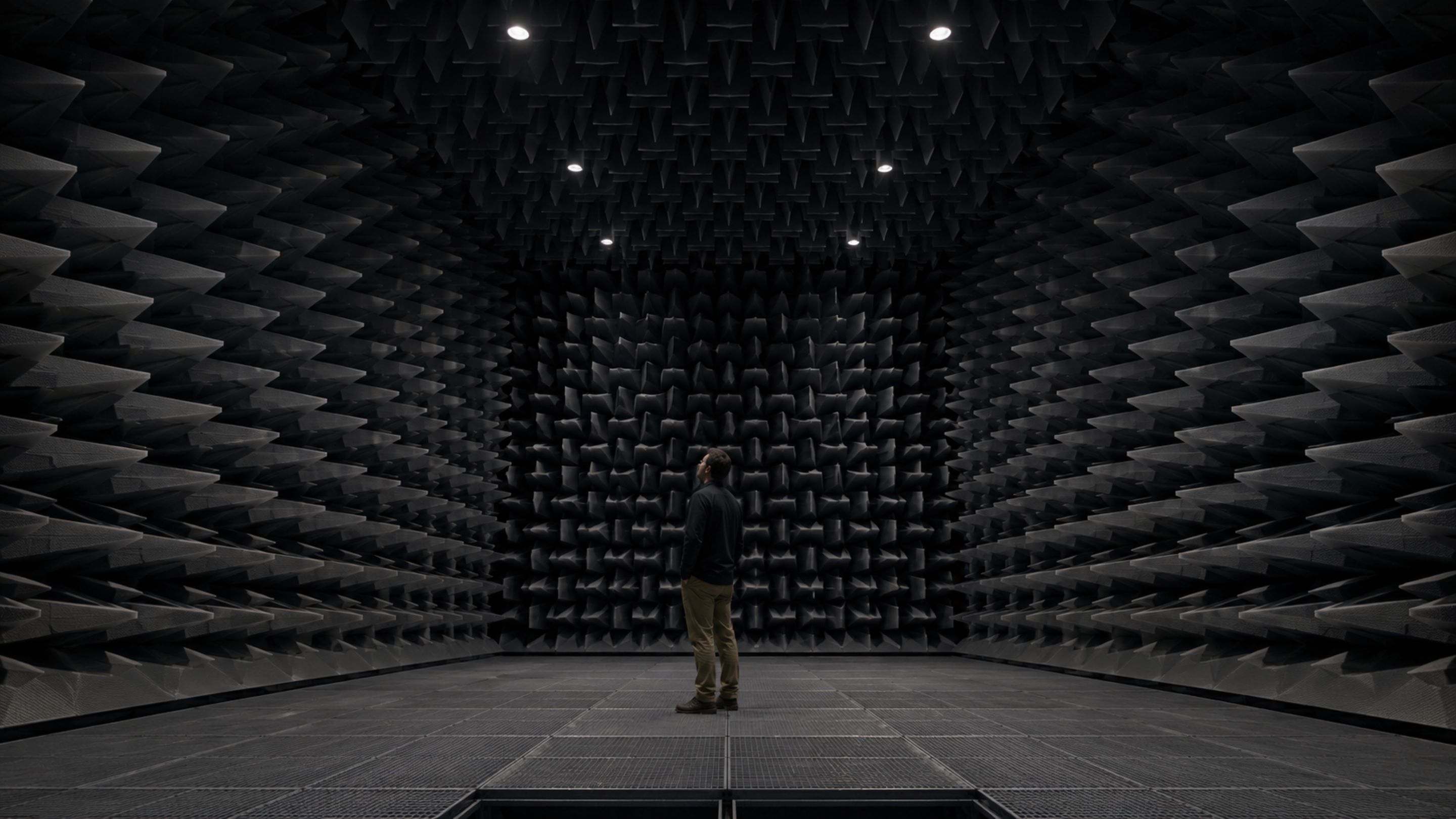 Sala de silêncio extremo transforma o corpo na única referência sonora