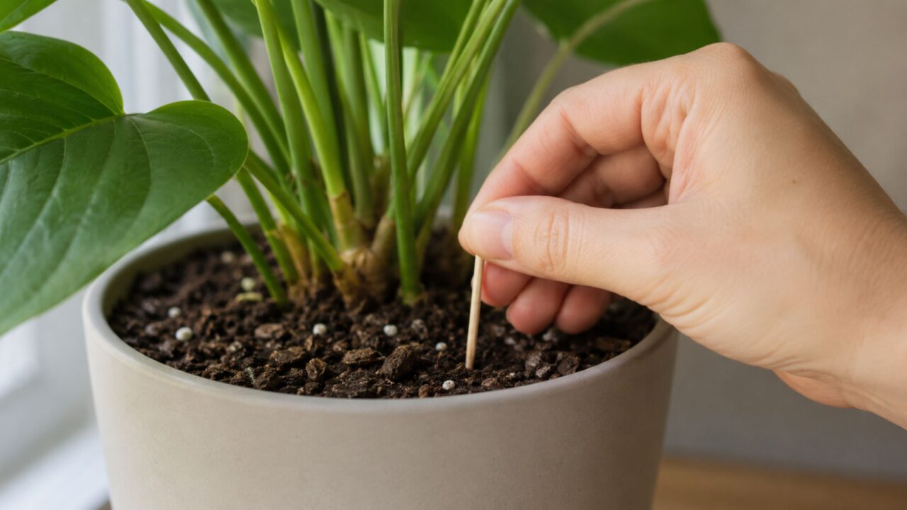 A umidade escondida perto das raízes nem sempre aparece na superfície da terra