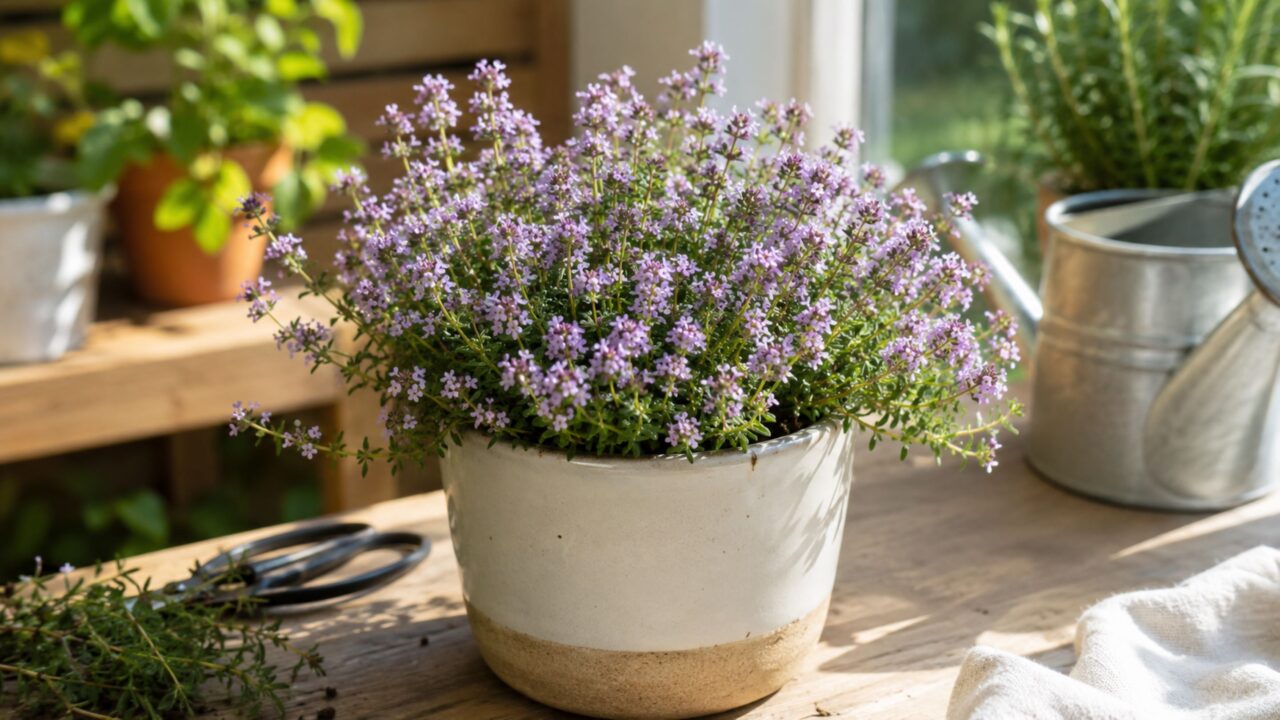 Tomilho une aroma, flores e uso culinário mesmo em espaços reduzidos