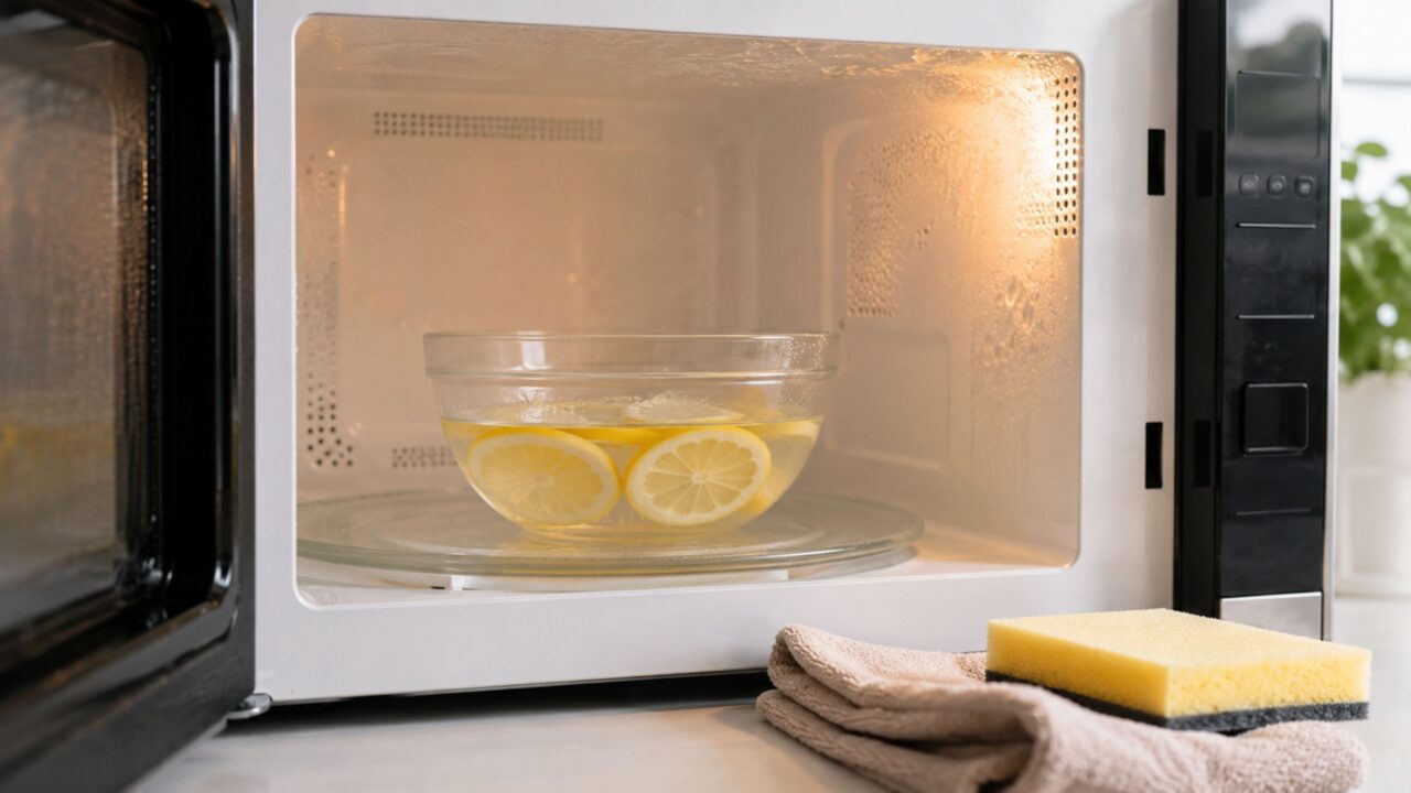 O vapor quente amolece os respingos secos e facilita a limpeza com pano macio