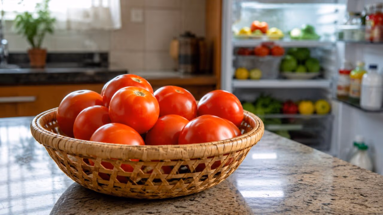 Nunca guarde o tomate neste lugar se quiser que ele dure mais