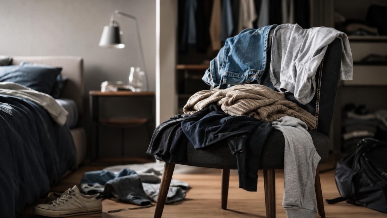 A psicologia diz que pessoas que costumam deixar roupas em cima da cadeira não são bagunçadas, mas geralmente são mais práticas