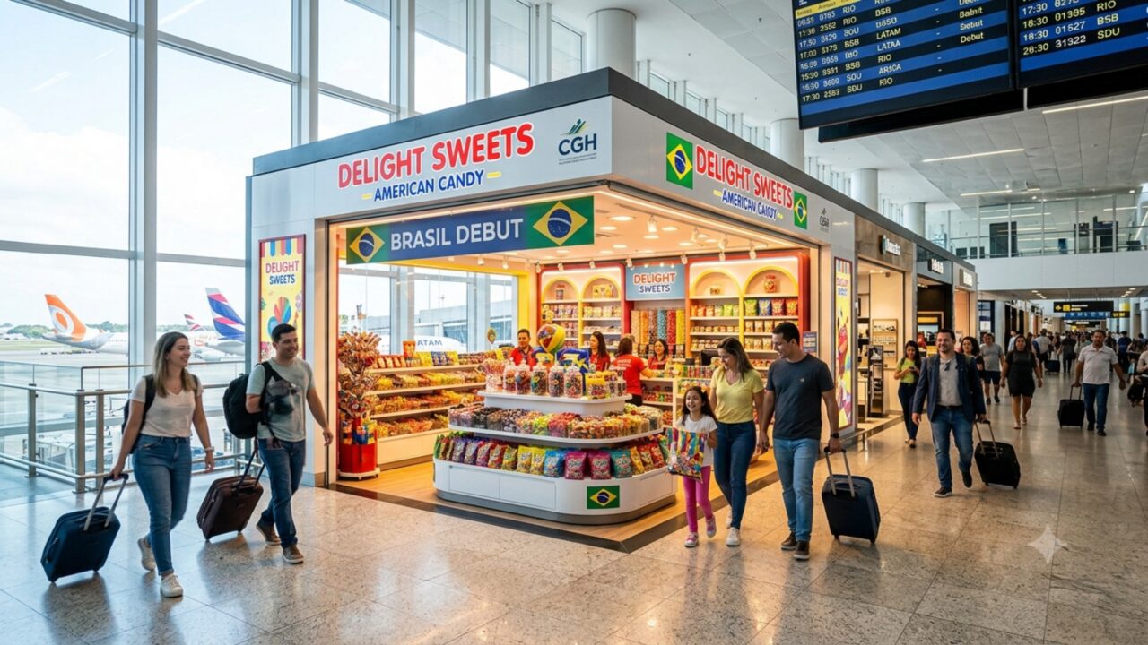 Aeroporto de Congonhas será o 1º do Brasil a receber loja de marca tradicional de doces dos Estados Unidos