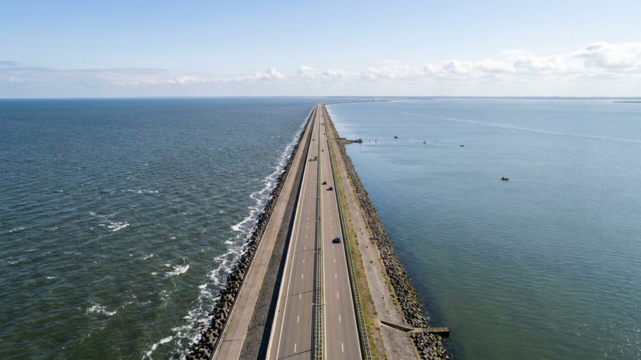 Para não desaparecer no oceano, este país ergueu um paredão de 32 quilômetros que repeliu as águas do mar