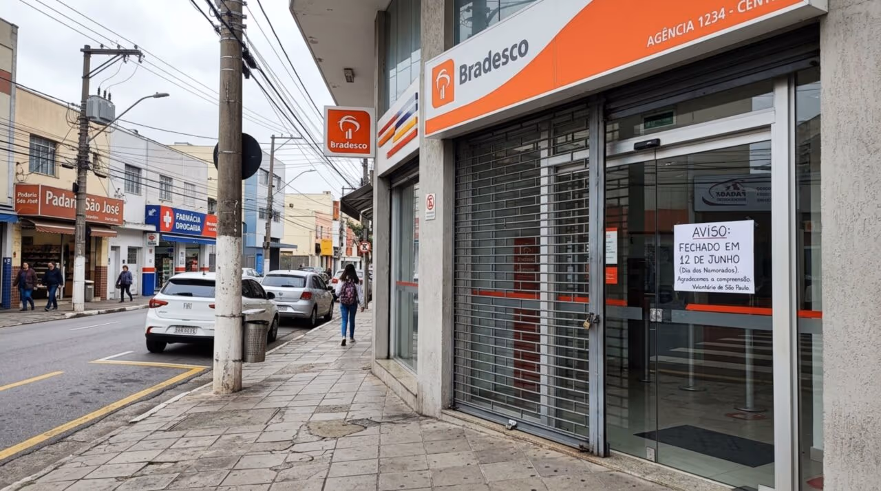 Agências bancárias fecham nesta sexta-feira, dia 12