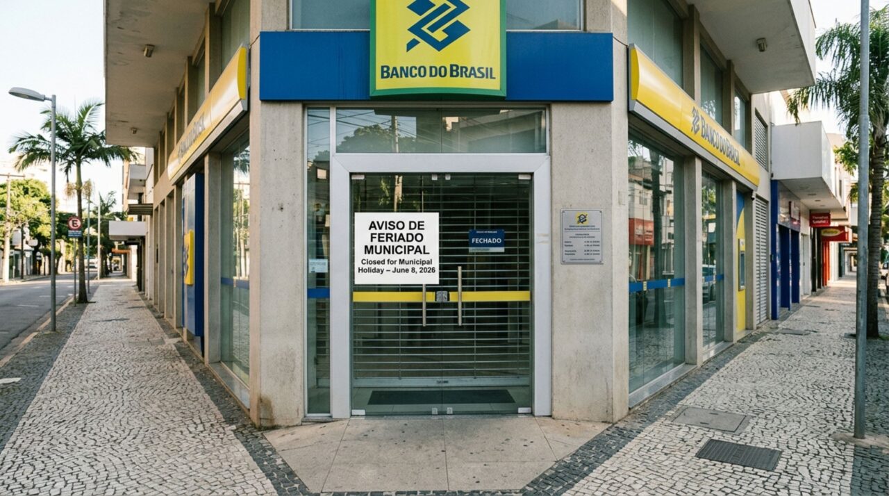 Bancos fecham na segunda-feira, 8 de junho