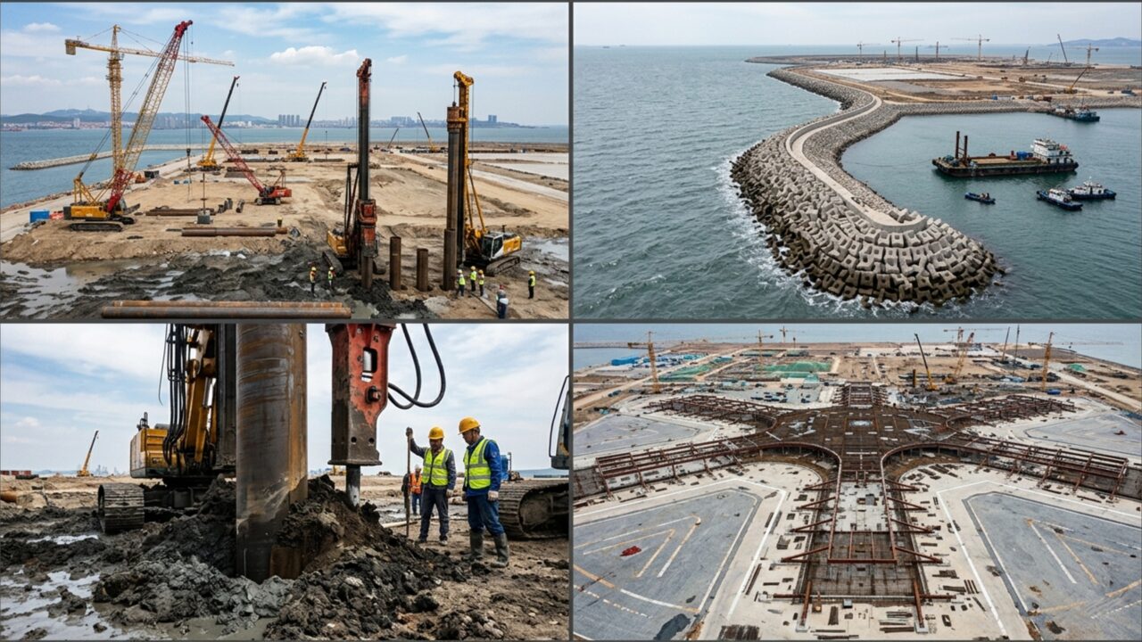 Eles estão construindo um super aeroporto sobre o mar que vai desafiar a natureza e promete se tornar o maior do mundo