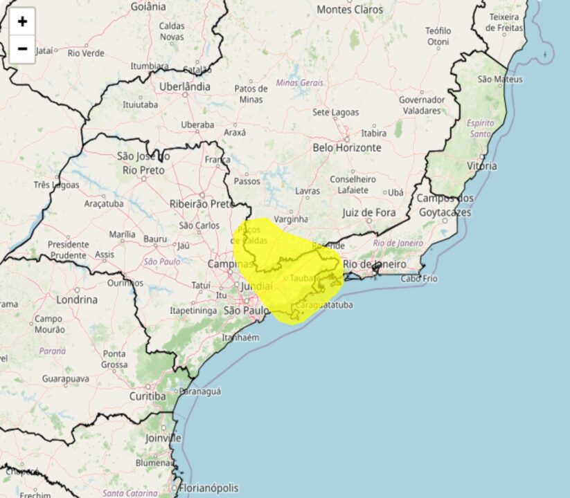 Alerta Inmet para fortes chuvas no Sudeste do Brasil na 6°feira, 26; prepare-se e se proteja