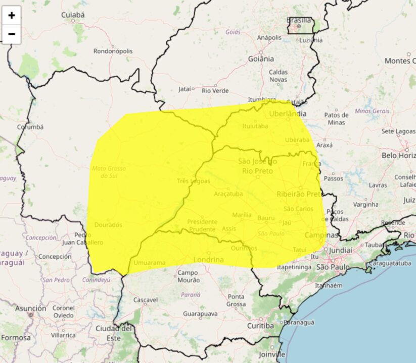 Alerta de tempestade com granizo e ventos fortes no domingo 14; veja as regiões