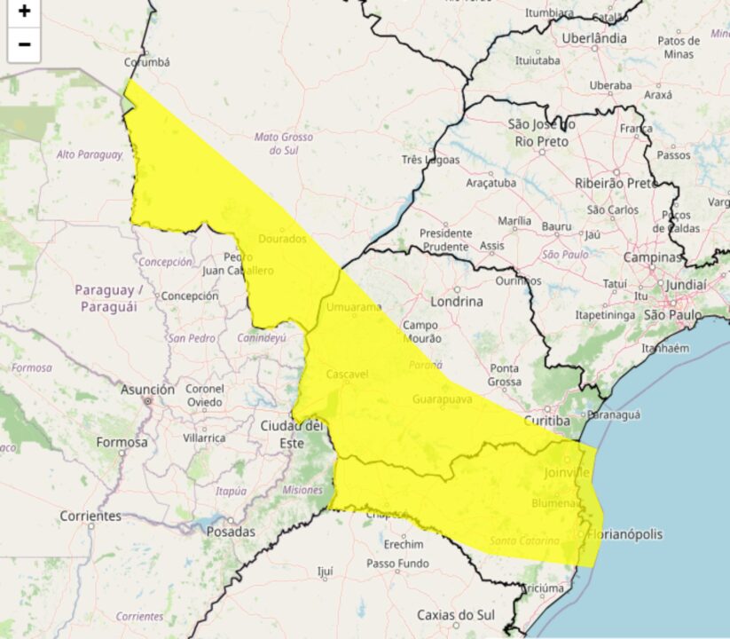 Alerta de tempestade no Sul do Brasil nesta 3°feira, 09; proteja-se