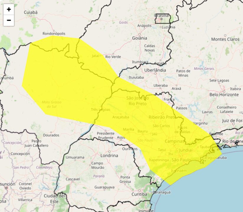 Alerta do Inmet de fortes chuvas no dia 23, veja as regiões e como se proteger