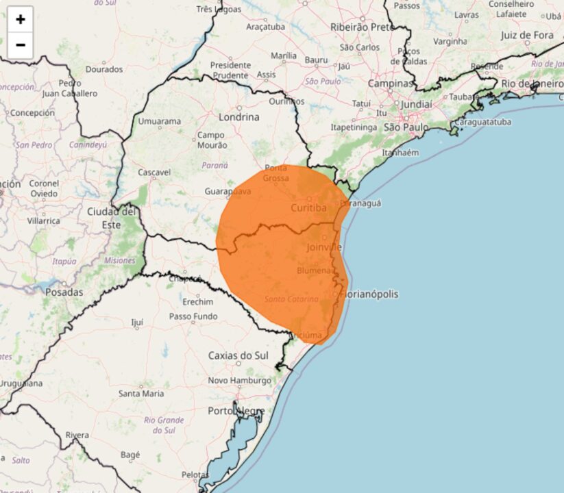 Alerta para forte tempestade no Sul do Brasil neste sábado, 20; veja as regiões