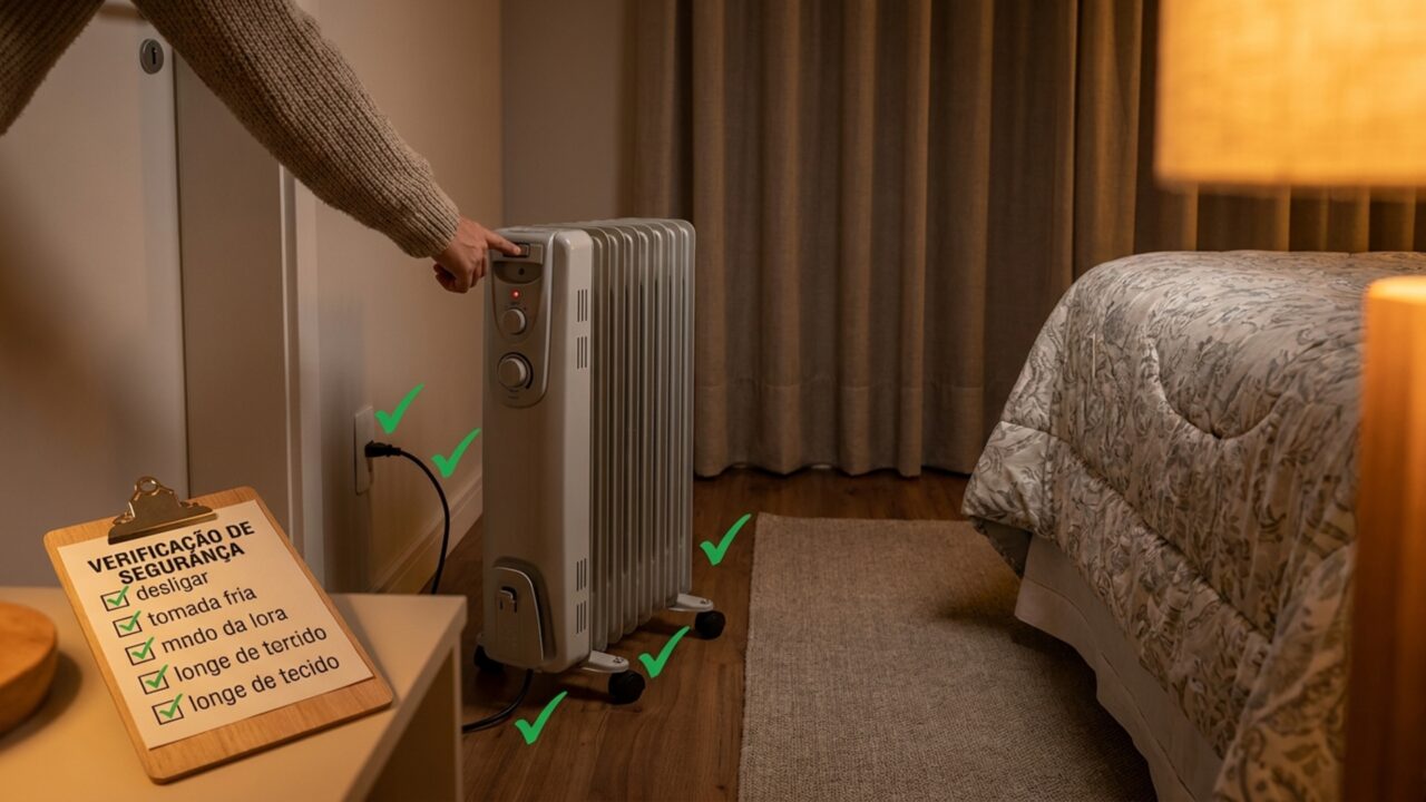 Alerta para quem usa aquecedor elétrico em casa durante os dias mais frios