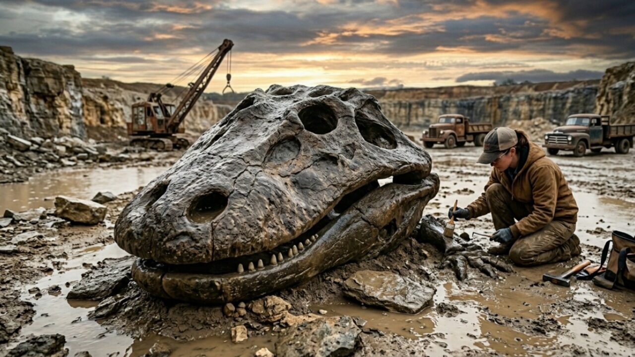 Crânio de 280 milhões de anos encontrado no Texas lembra Toy Story e revela anfíbio gigante que caçava antes dos dinossauros