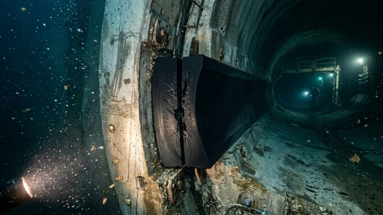 A borracha que mantém os túneis submarinos vedados está se deteriorando por dentro mais rápido do que qualquer um esperava e preocupa engenheiros