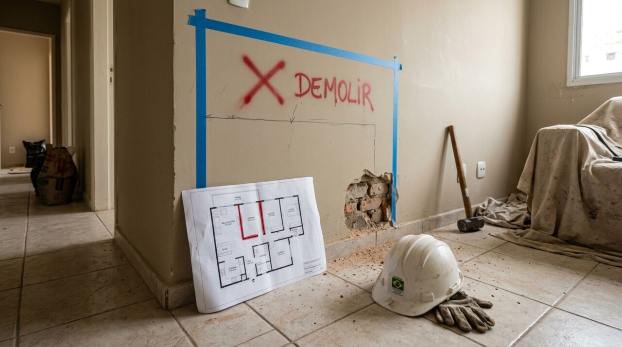 O que saber antes de quebrar a parede em um apartamento?