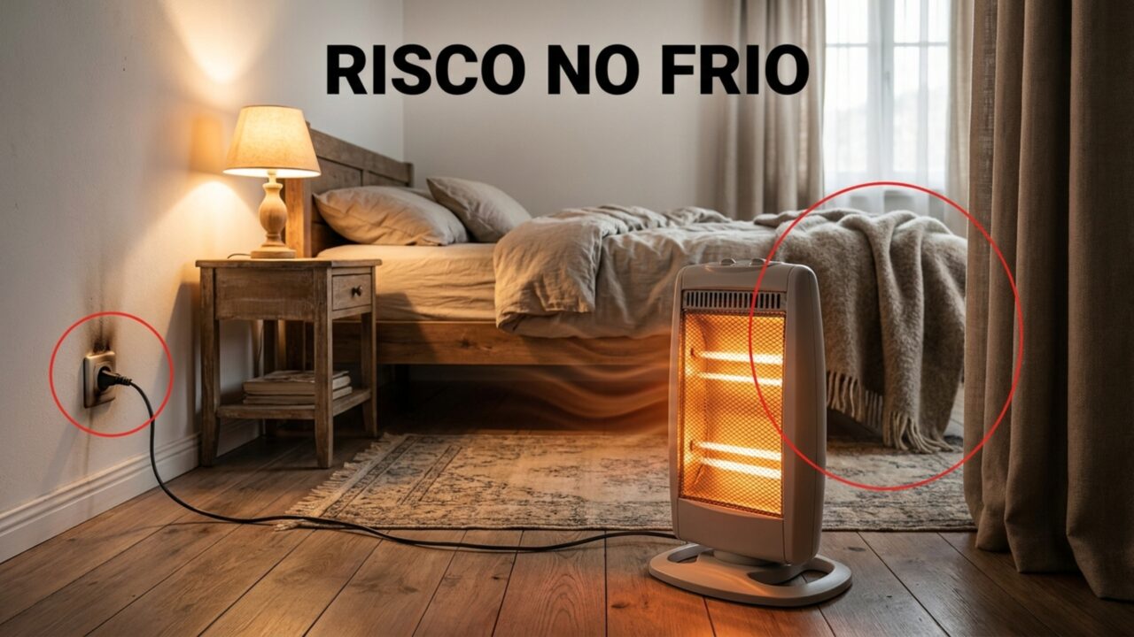 Alerta para quem usa aquecedor elétrico em casa durante os dias mais frios