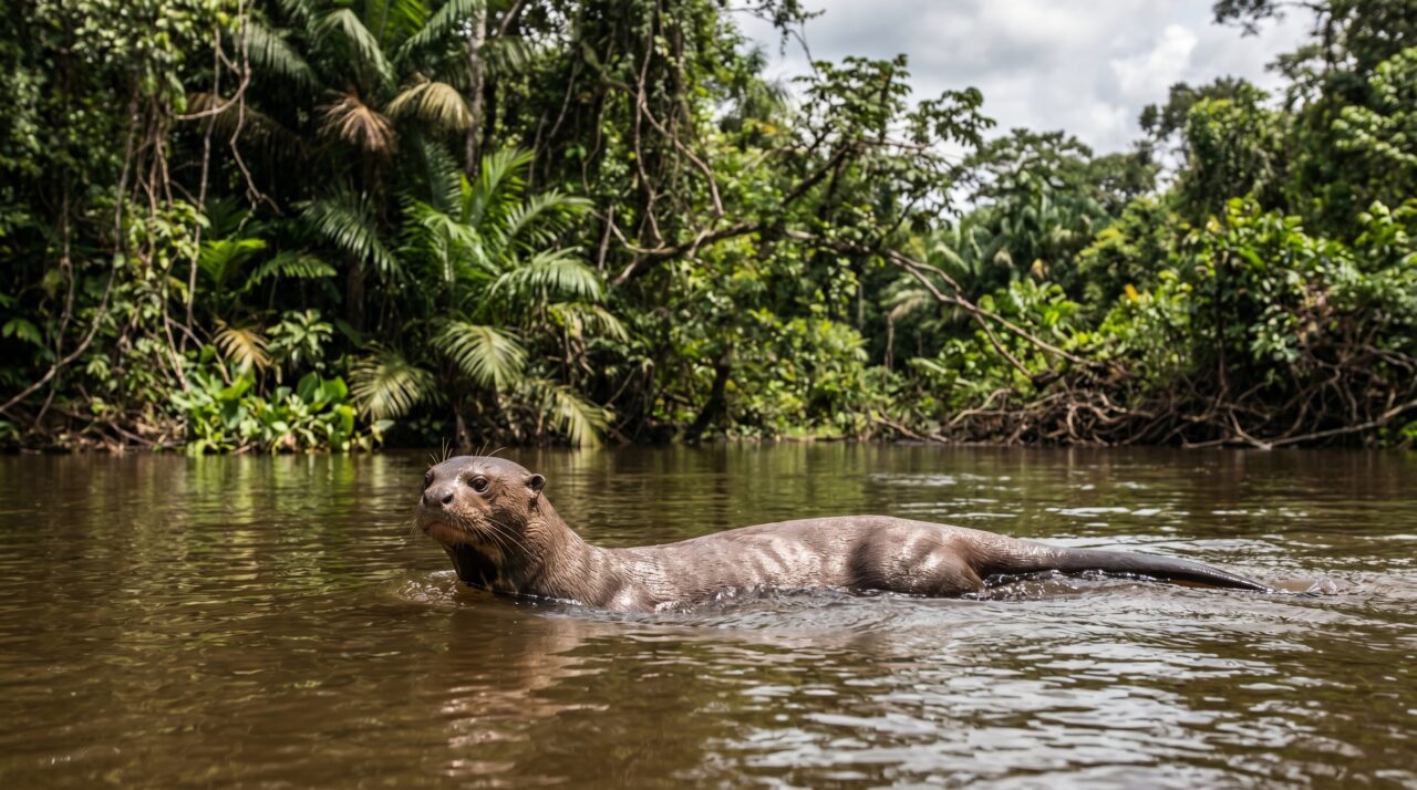 Conhecido como o lobo dos rios por caçar em bandos altamente organizados, o predador de até 2 metros de comprimento enfrenta até jacarés na Amazônia