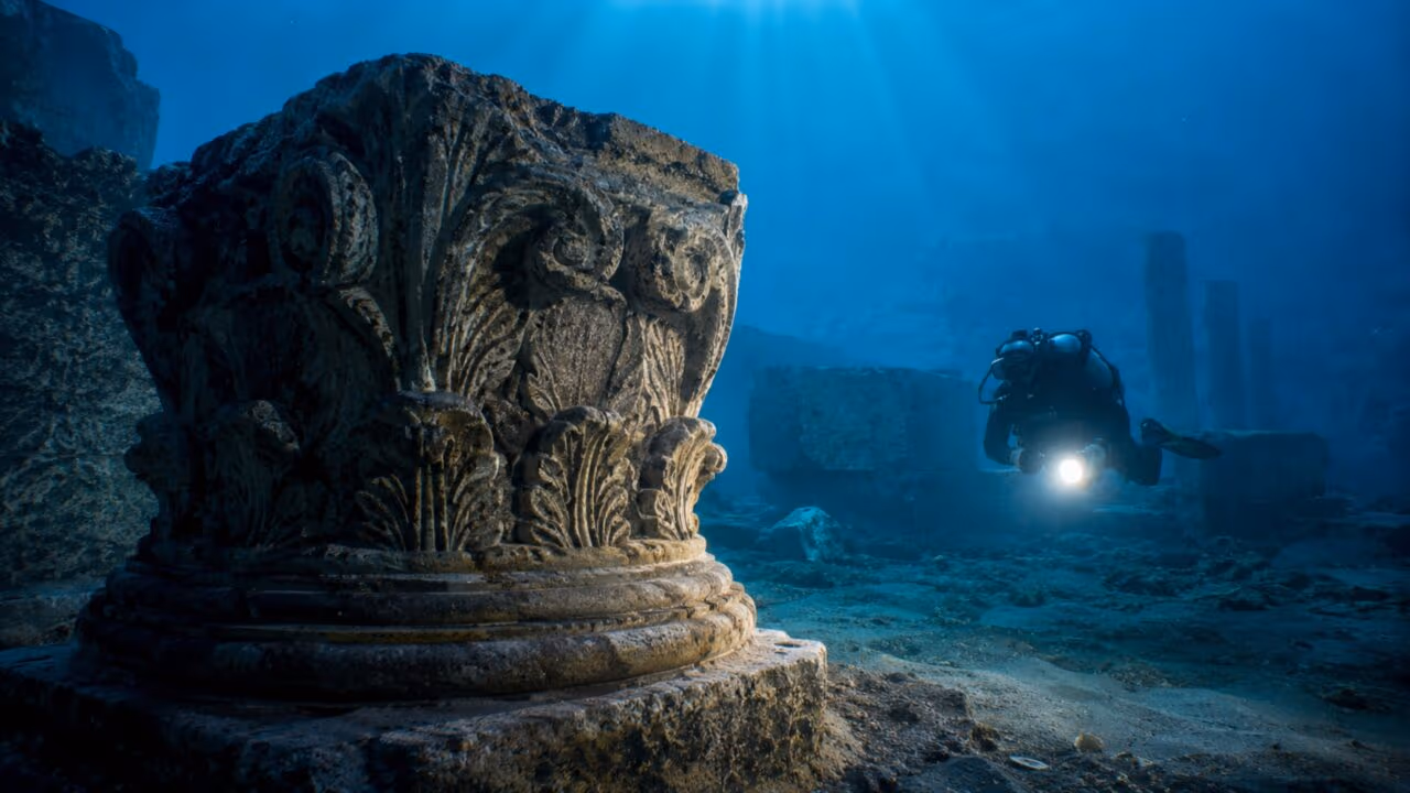 Arqueólogos recuperam tesouro perdido de 1.600 anos no fundo do mar que é considerado uma das 7 maravilhas do mundo