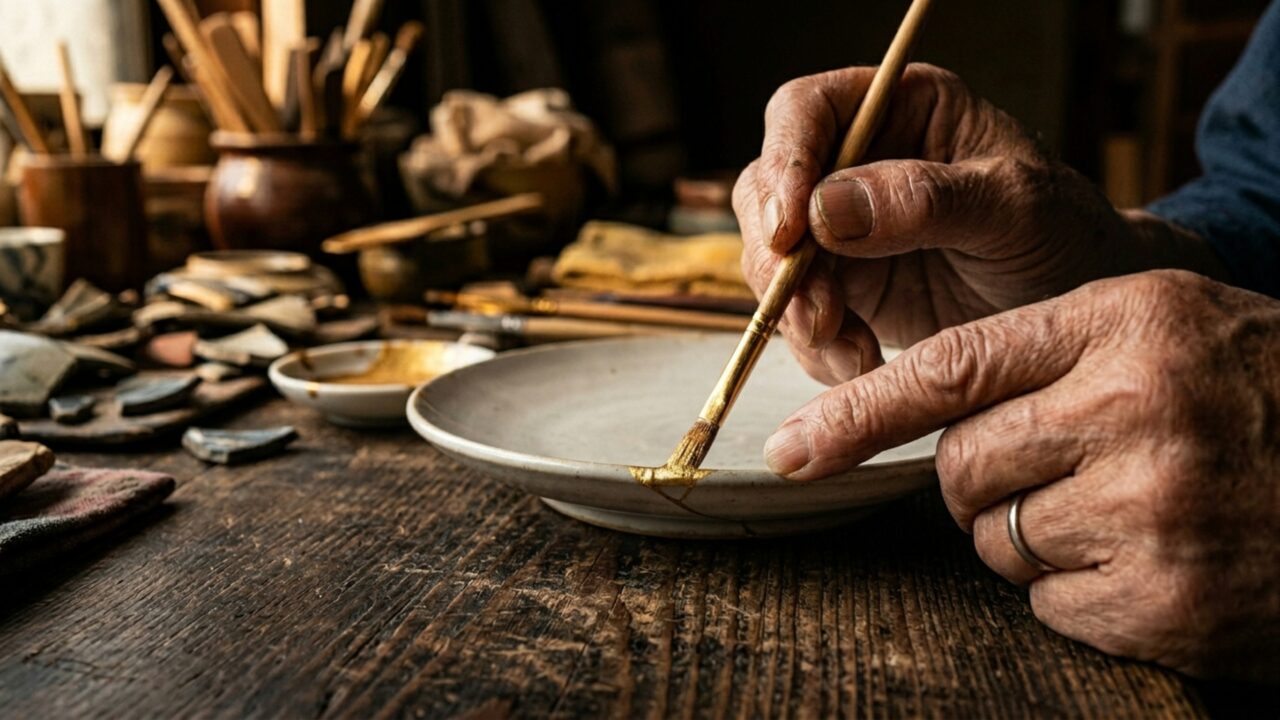 Provérbio japonês do dia: a arte milenar de reparar cicatrizes com ouro em vez de esconder os próprios erros