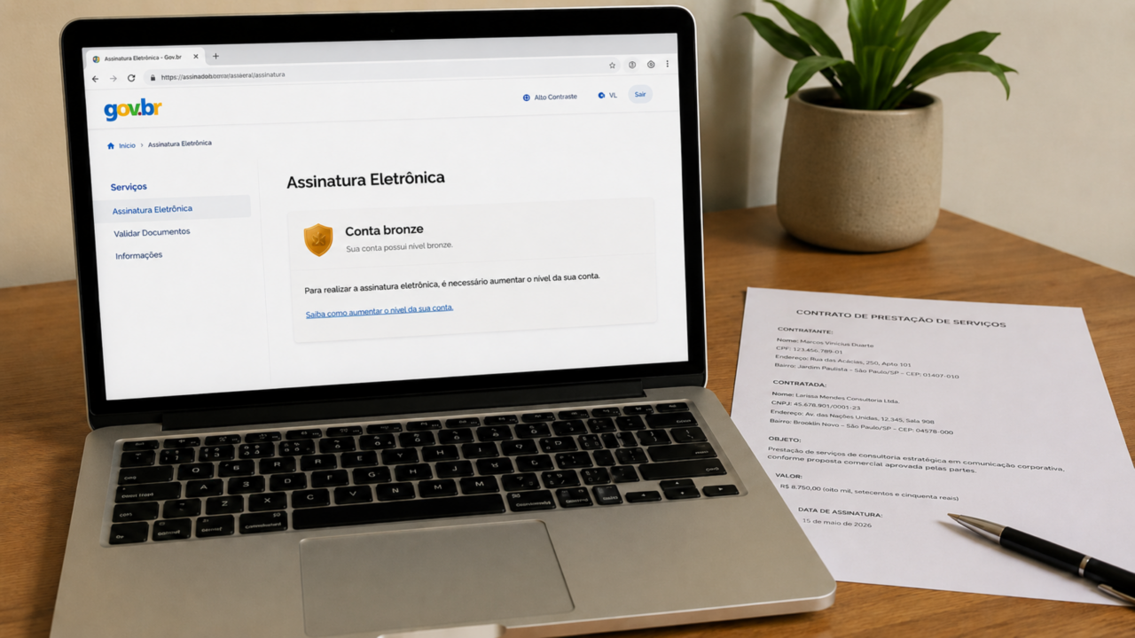 A assinatura digital pelo Gov.br tem validade, mas esse detalhe pode travar tudo na hora de usar