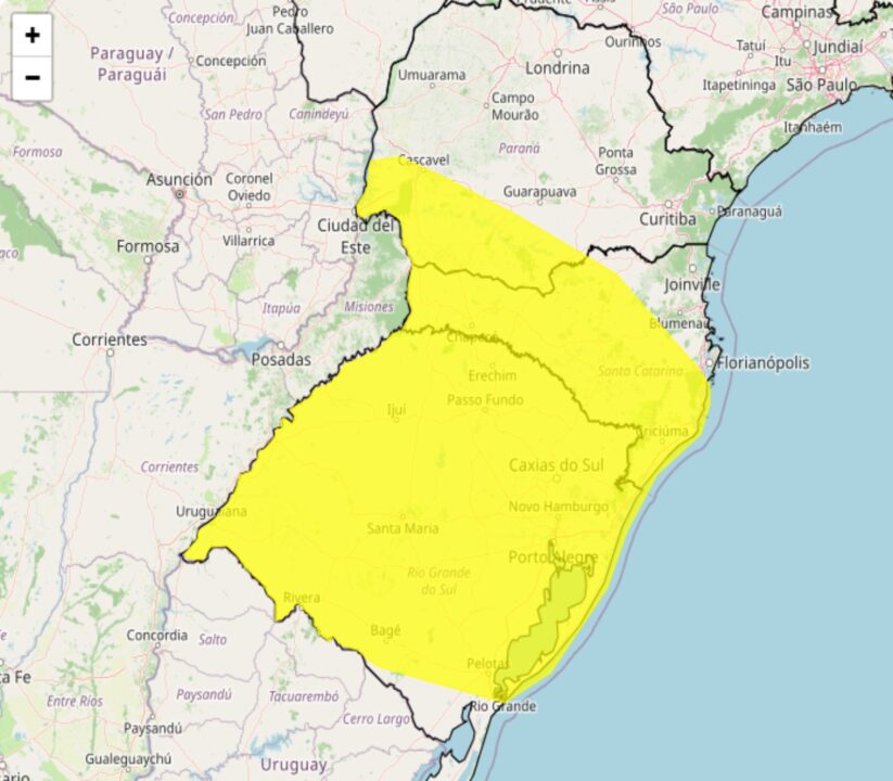 Aviso de tempestade no Sul do Brasil neste domingo, 28, acende alerta da defesa civil