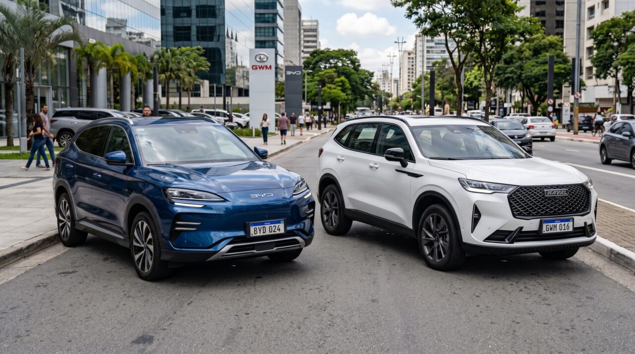 O duelo de titãs entre BYD Song Plus e GWM Haval H6 revela quem é o verdadeiro dono do império dos SUVs híbridos no Brasil