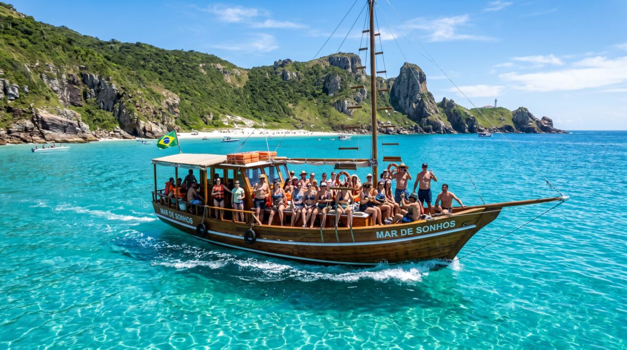 Turismo náutico e atrações naturais em Arraial do Cabo.