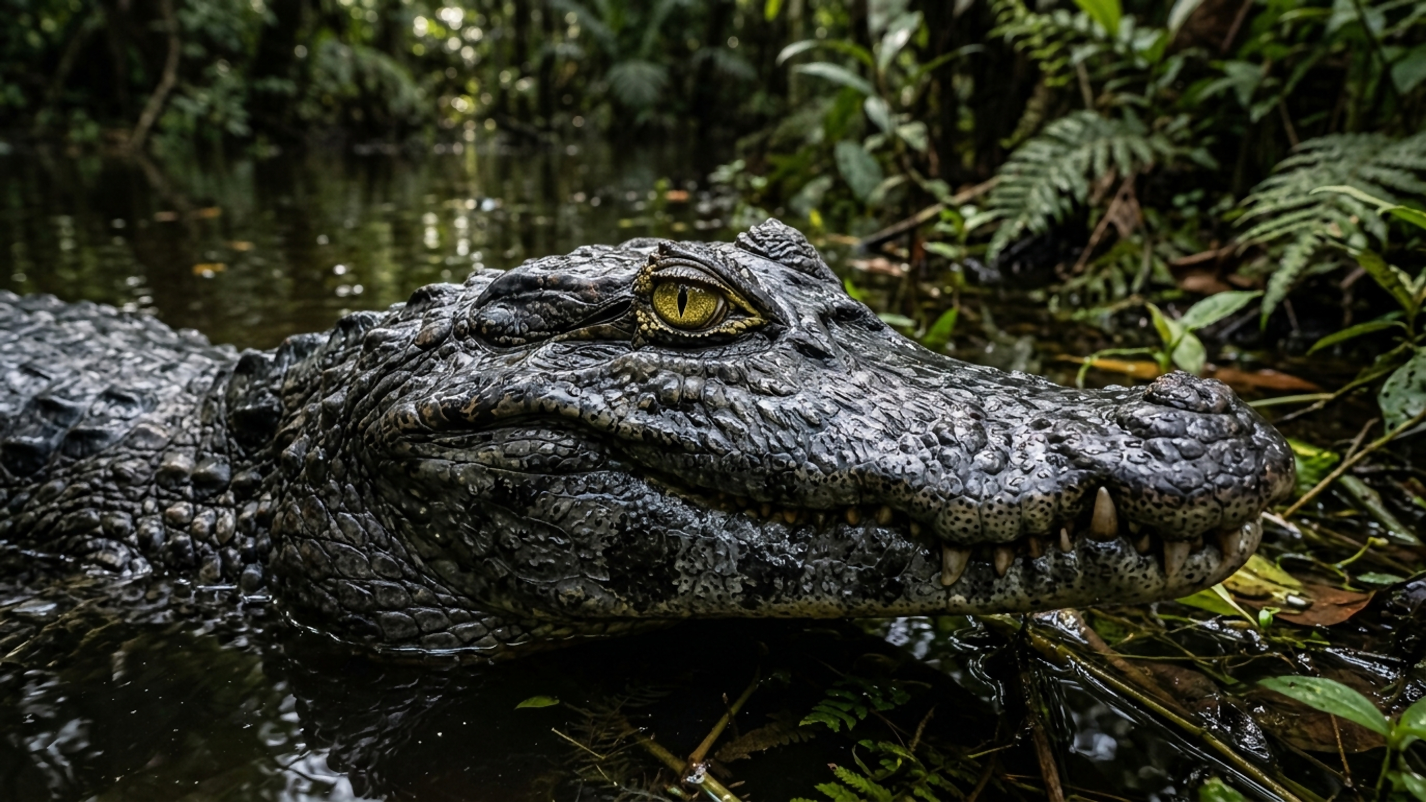 O gigante negro da Amazônia cresce até 5 metros de comprimen