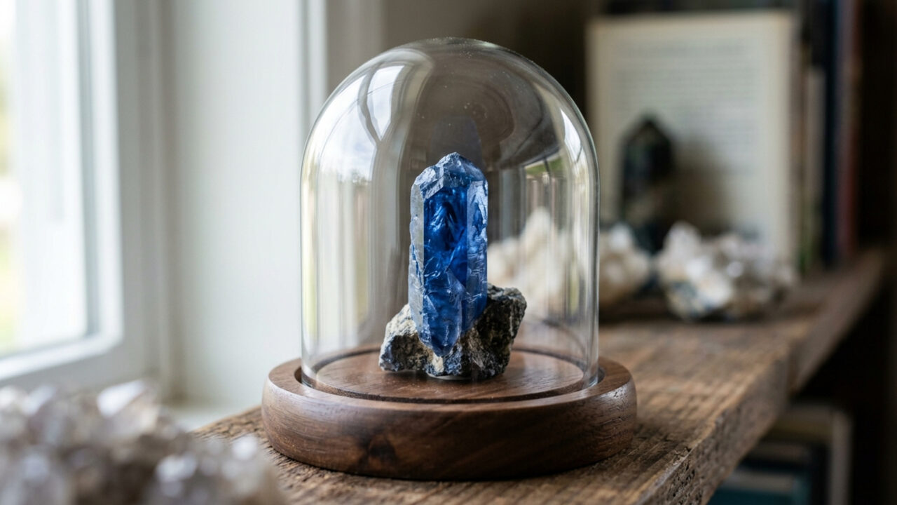 Esqueça a safira, pois esta gema azul descoberta em 1883 na Sibéria é tão incrivelmente escassa que existem apenas poucos cristais lapidados no mundo