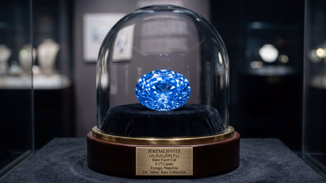 Esqueça a safira, pois esta gema azul descoberta em 1883 na Sibéria é tão incrivelmente escassa que existem apenas poucos cristais lapidados no mundo