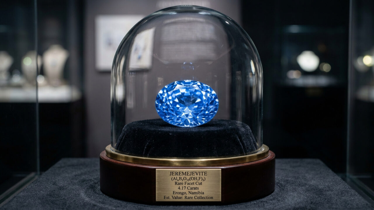 Esqueça a safira, pois esta gema azul descoberta em 1883 na Sibéria é tão incrivelmente escassa que existem apenas poucos cristais lapidados no mundo