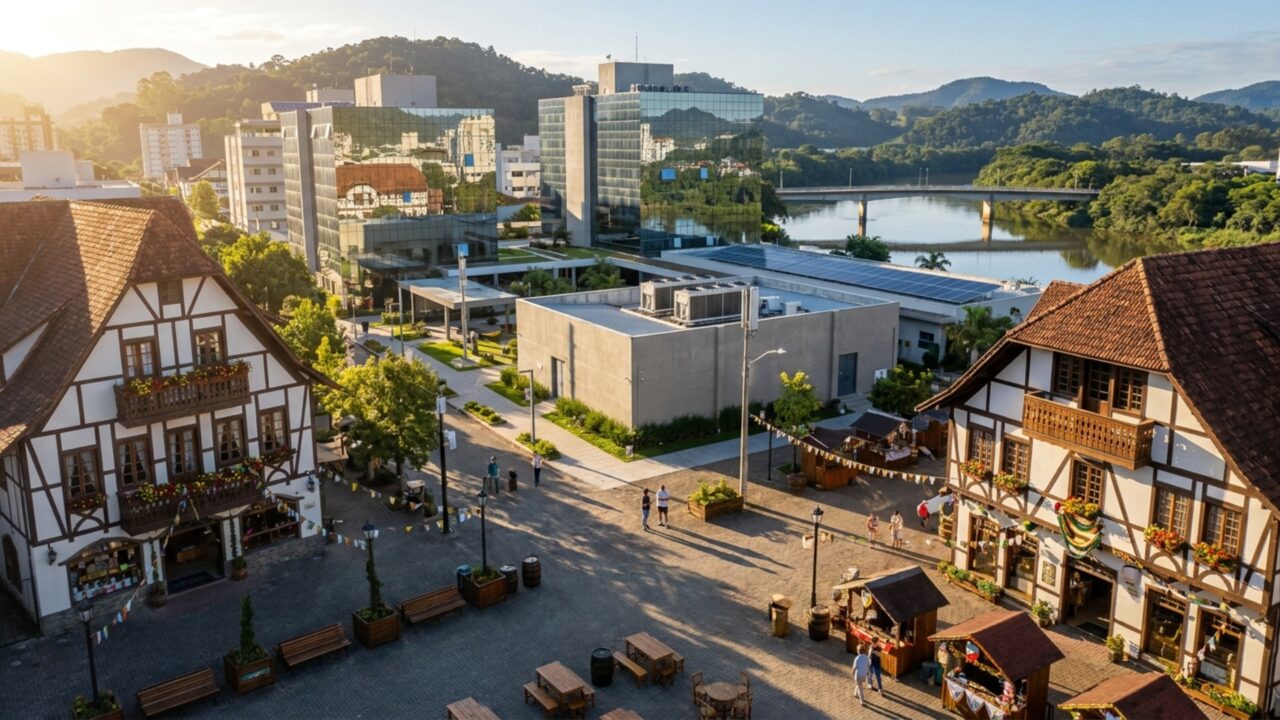 Conhecida pela festa alemã: a cidade catarinense que virou o Vale do Software e foi eleita a 3ª melhor do Brasil para viver
