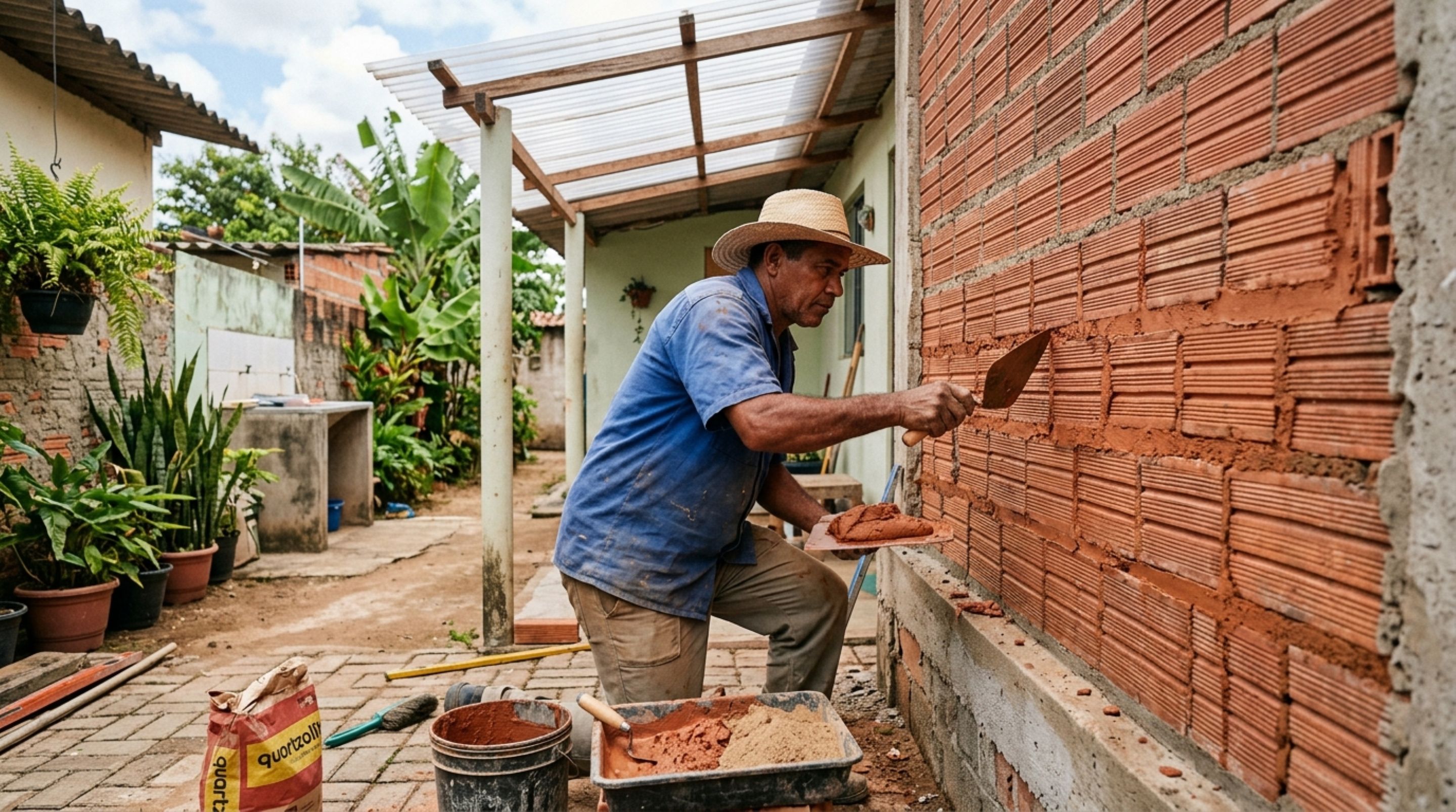 Adeus parede sem reboco: pedreiro revela ideia barata e vira tendência em 2026 para dar estilo à parede crua sem gastar muito
