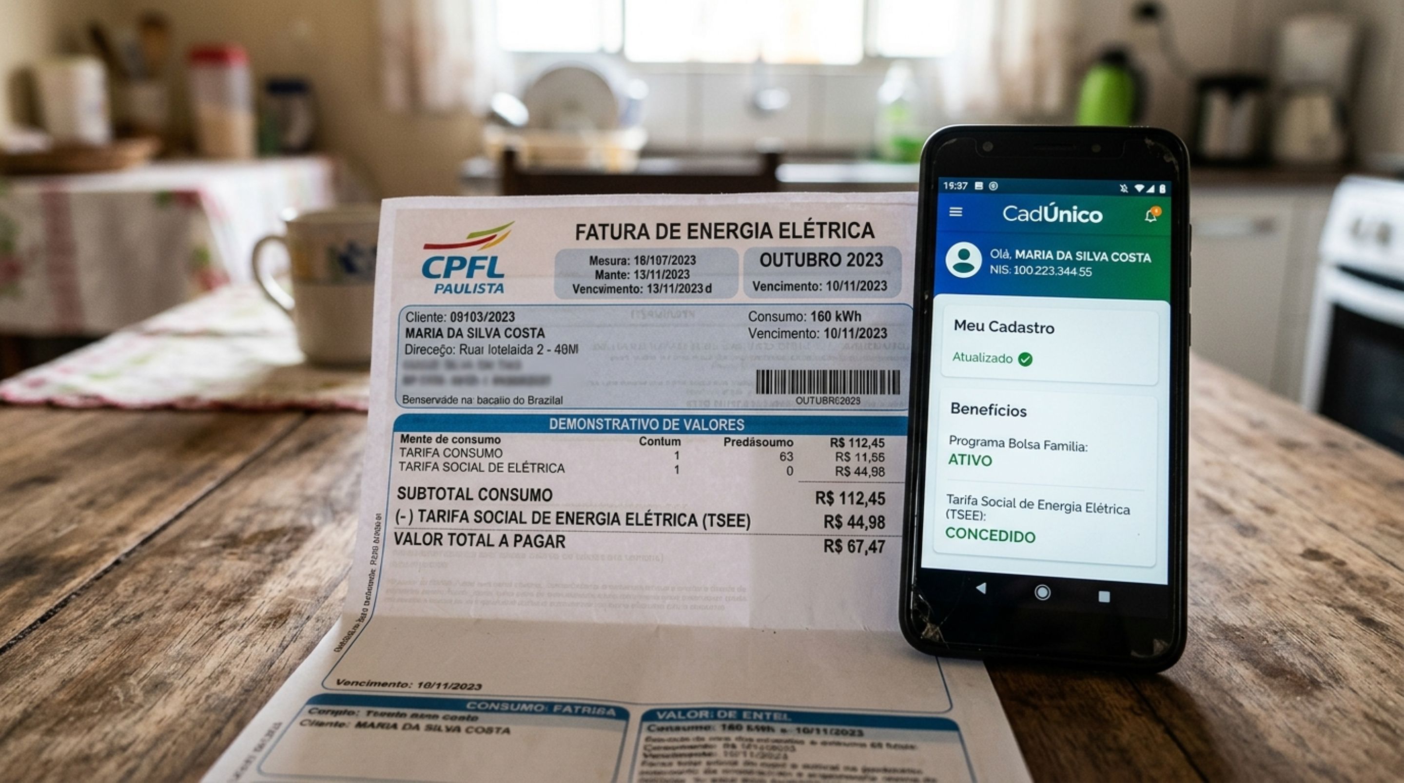 Governo fornece desconto de até 65% na conta de luz para quem tem consumo de até 80 kWh