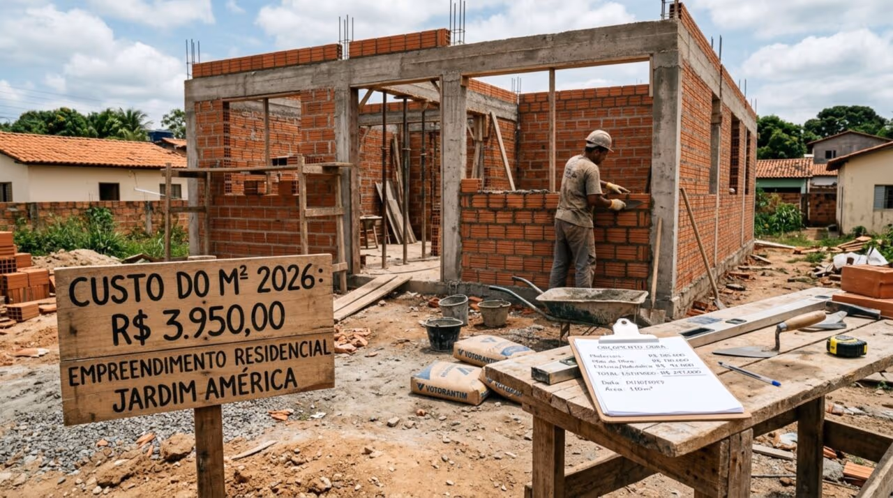 Quanto custa construir por m² em padrão simples, médio e alto?