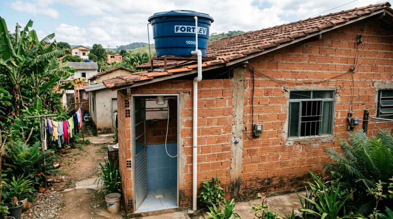 Adeus banho fraco: como resolver chuveiro sem pressão, somente olhando a altura da caixa d’água