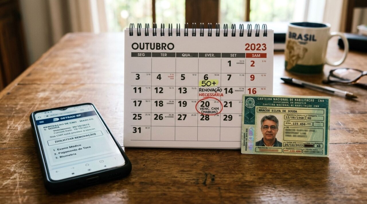 Motoristas com 50 anos ou mais precisam conhecer a nova regra para a CNH em 2026