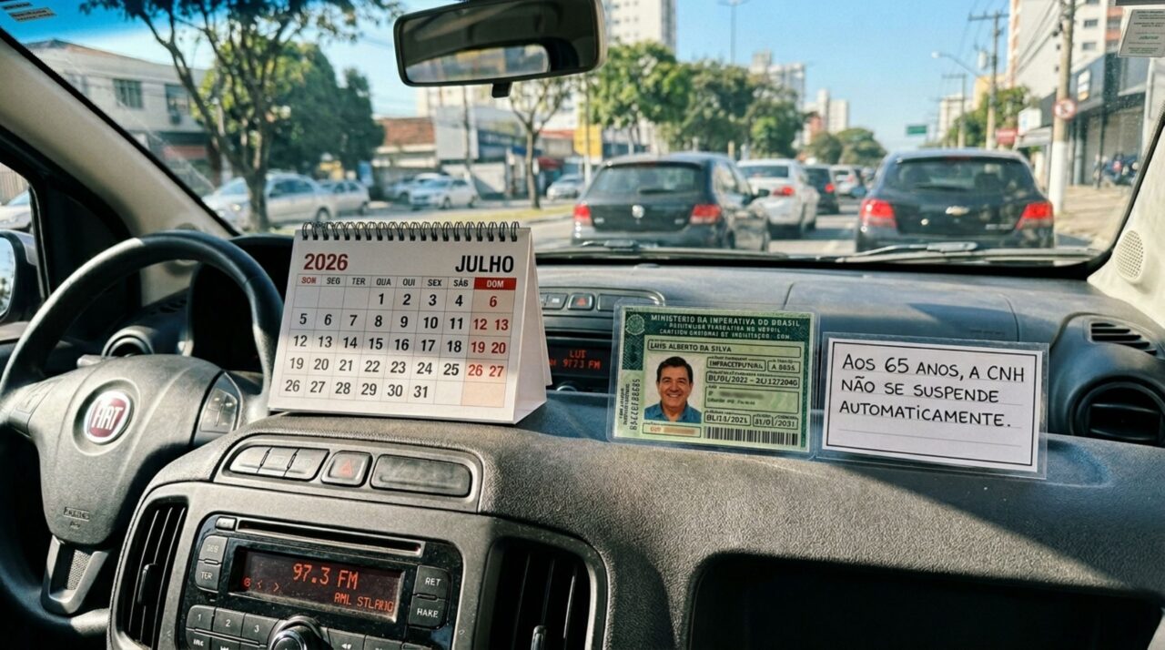 Motoristas com mais de 65 anos precisam conferir sua CNH agora mesmo após suspensão de carteiras