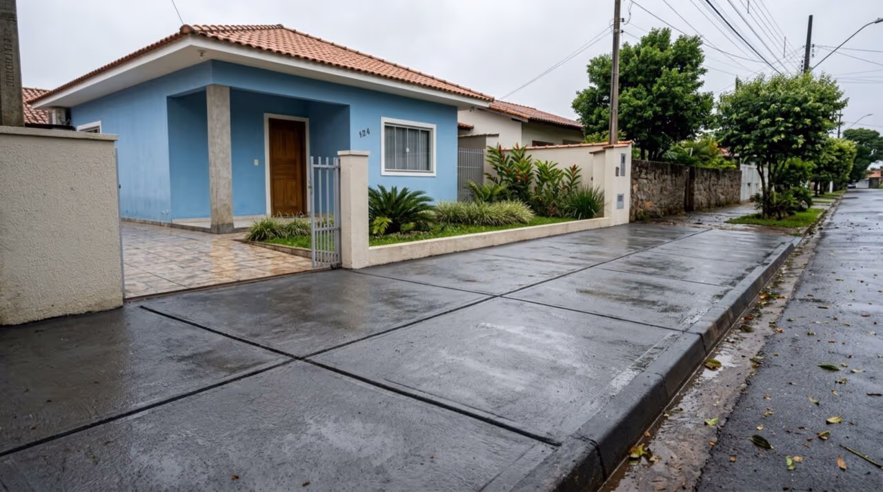 A calçada ficará sem trincas por 20 anos: aplique isso e proteja como mágica o concreto da chuva e do sol e evita gastos com a fachada