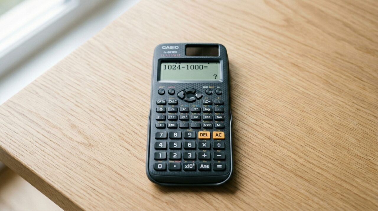 Essa conta parece fácil demais, mas quase todo mundo erra 2¹⁰ – 1000 por um detalhe simples