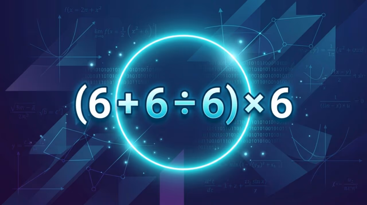 Teste de atenção: quanto é (6 + 6 ÷ 6) × 6? O teste que poucos conseguem concluir