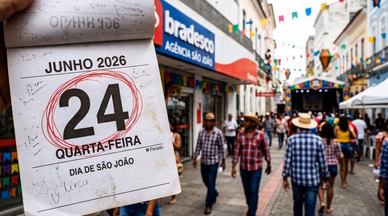 Bancos estarão fechados dia 24 de junho, dia de São João