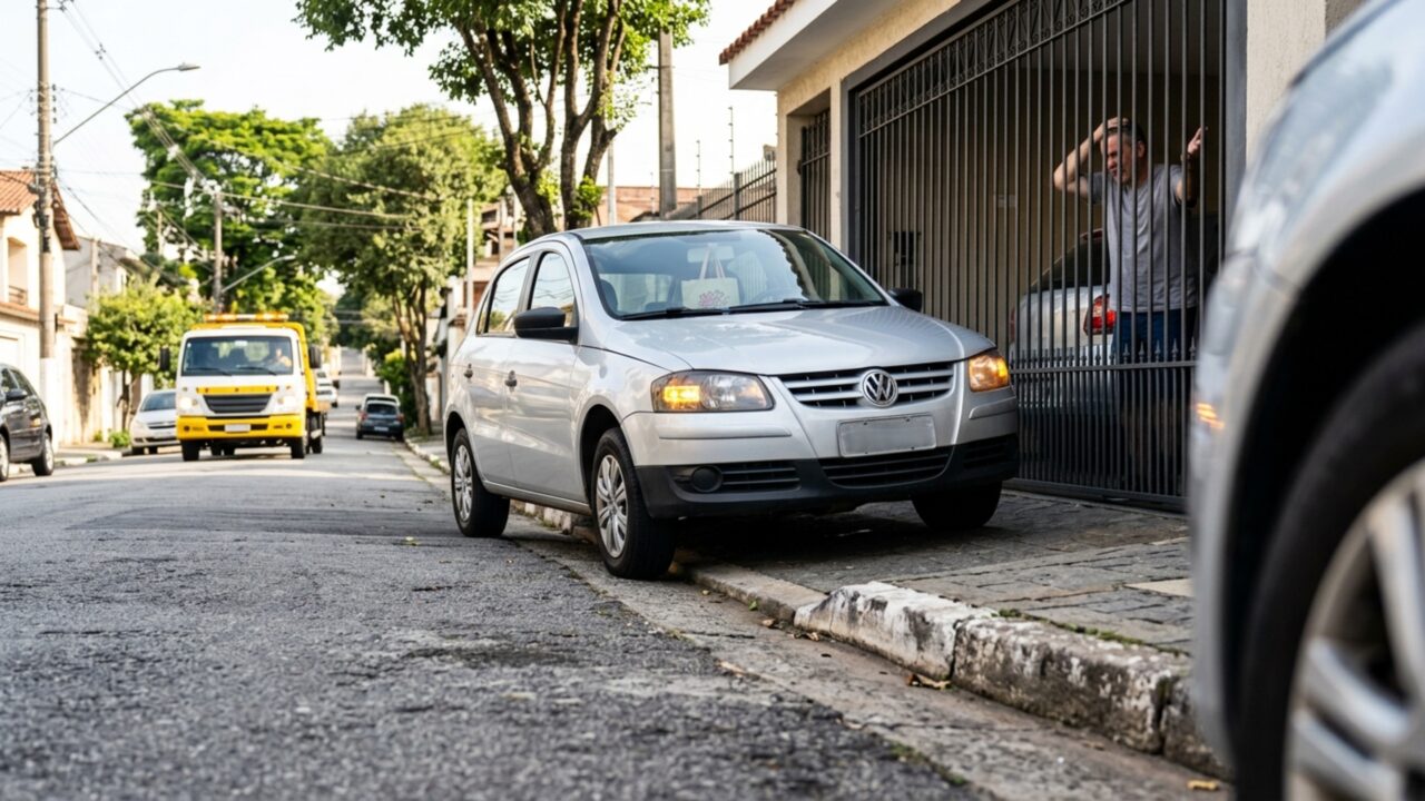 Motoristas que estacionam só por cinco minutos na guia rebaixada deveriam conhecer o Art. 181 do CTB