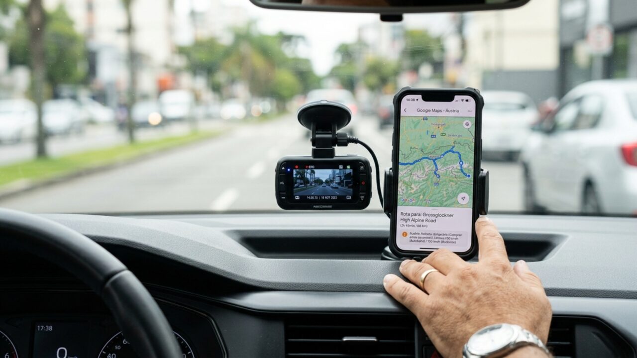 Motoristas podem receber multa superior a R$ 60 mil por instalar câmera no painel do carro