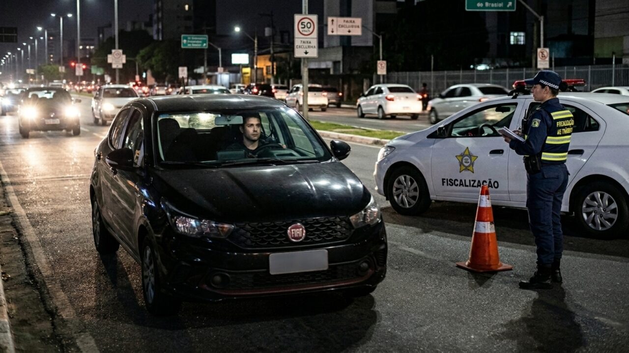 Motorista é autuado por usar iluminação inadequada e descobre na prática o que determina o art. 250 do CTB