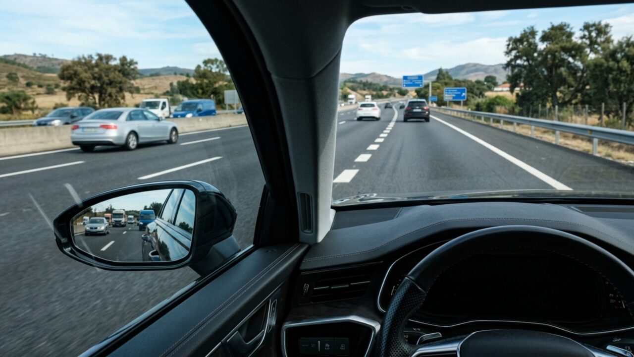 Motoristas que insistem na faixa do meio podem acabar recebendo multa na autoestrada
