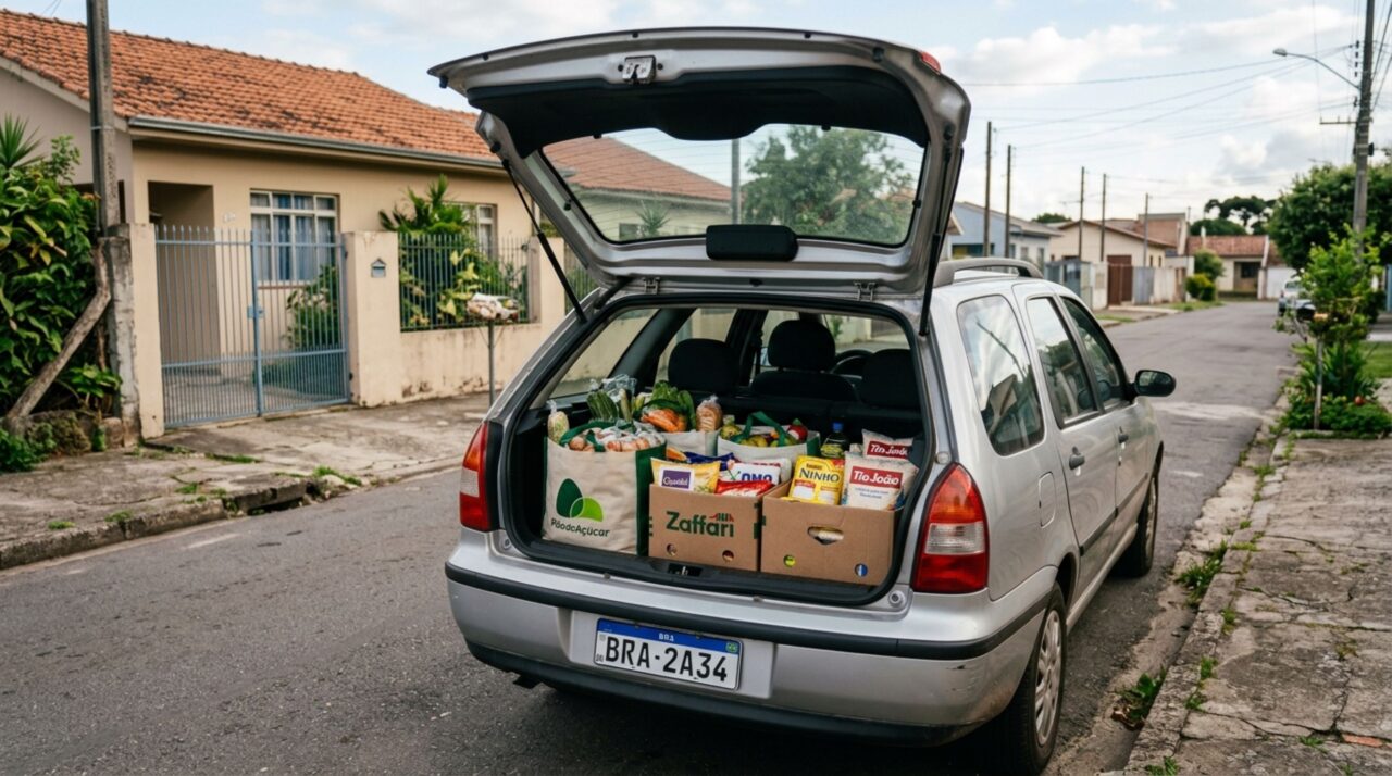 Motoristas que levam compras no veículo precisam ficar atentos às regras de trânsito em 2026